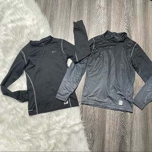 NIKE Boys Medium Shirt Lot Pro Combat, Dri Fit Black